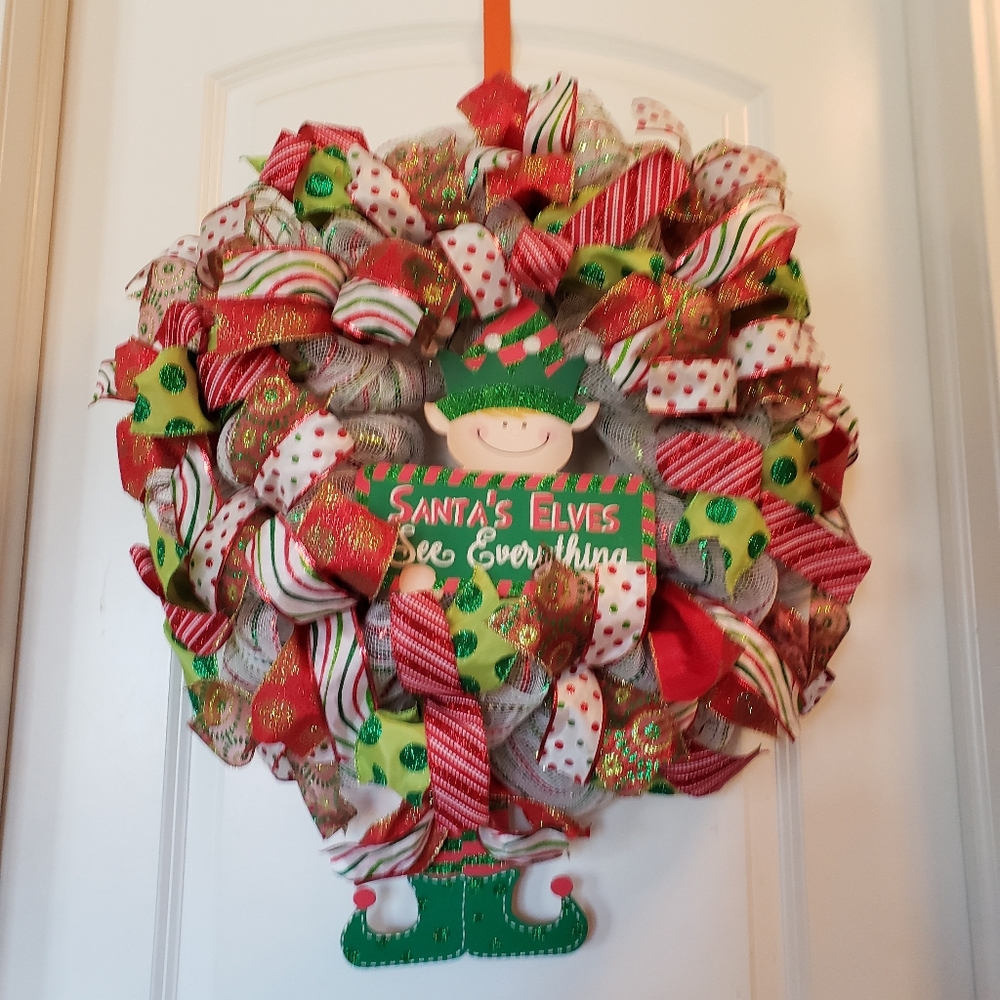 Elf Wreath / Santa's Elf/ Christmas Decor 🎄